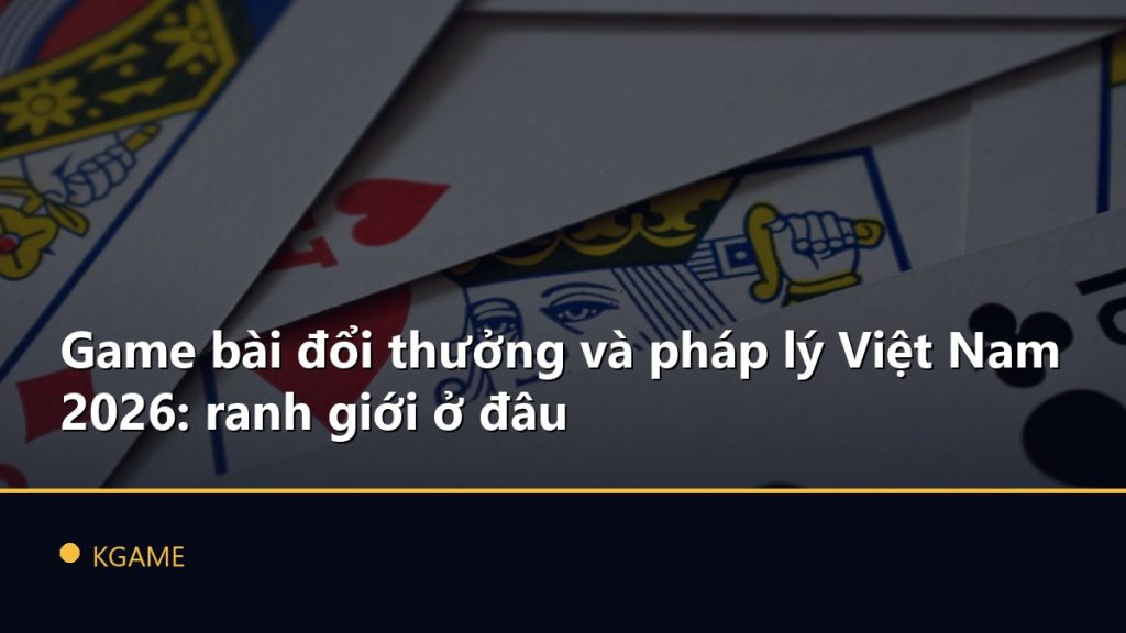Game bài đổi thưởng và pháp lý Việt Nam 2026: ranh giới ở đâu